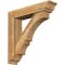 Ekena Millwork Balboa Traditional Rough Sawn Bracket w/ Offset Brace, Western Red Cedar, 6"W x 26"D x 26"H BKT0604X26X26BOA01RWR - alternate 1